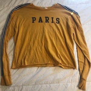 Paris Cropped Long-sleeve Shirt
